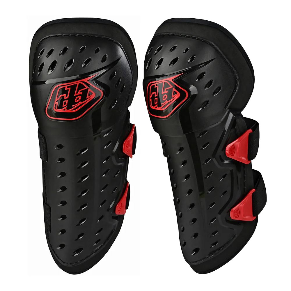 Troy Lee Designs 2025 Motocross Rogue Knee Shin Guards Solid Black